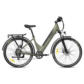 Bicicleta Eléctrica Urbana Fafrees F28 Pro, Batería Extraíble De 36 V Y 14,5 Ah, Control Por Aplicación, Color Verde