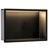 estante de bano rea black 30x45 led