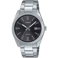 casio classic mens analog watch mtp-1302d-1a1jf jdm 385mm 50m wr steel strap japanese quartz movement jdm japanese domestic market