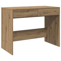 escritorio - mesa de ordenador de madera de ingenieria roble artisan 101x50x765 cm