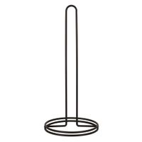 soporte de acero negro para toallas de papel