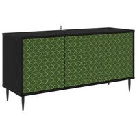 mueble de tv geleen 102 x 33 x 51 cm roble negro vidaxl