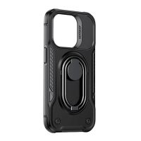 funda para movil joyroom jr-14s3 rigida con soporte pc tpu negra para iphone 14 plus