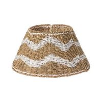 base de arbol de navidad de algas marinas r 43 cm redondo accesorios hechos a mano natural con blanco hiver