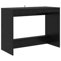 escritorio de cama roble negro madera de ingenieria vidaxl