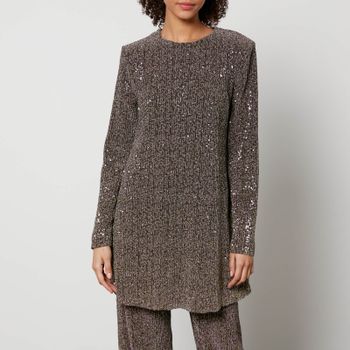Stine Goya Odis Sequined Lurex Tunic Dress - L