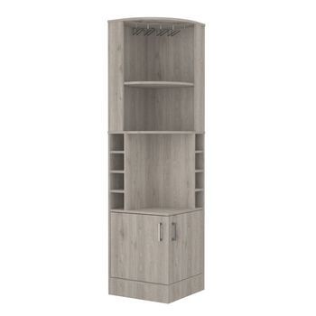 Mueble Bar Esquinero Syrah, Con Soporte Para Copas