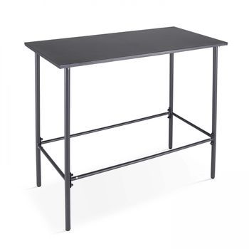 Mesa De Bar De Metal Antracita, Palavas - Oviala