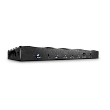 Divisor de vídeo Lindy 38236 HDMI 4x HDMI 4K Ultra HD Negro Metal