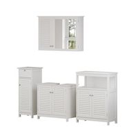 conjunto de muebles de bano riad 4 piezas opcion 4 vicco