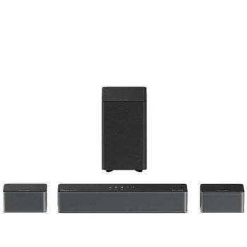 Barra de Sonido Ultimea Poseidon M4T 5.1 450 W Dolby Atmos HDMI eARC con Subwoofer Inalámbrico y 2 Altavoces Traseros
