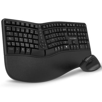 Owlotech EMK500 Combo Teclado y Ratón Ergonómico Wireless Negro