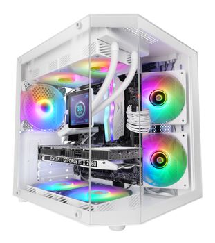CAJA MICROATX MARS GAMING MC3TLITE BLANCO 3 PANELES CRISTAL TEMPLADO GPU MAX. 275mm 1x3.5 2x2.5