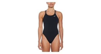 Banador de una pieza nike modern spiderback en negro para mujer