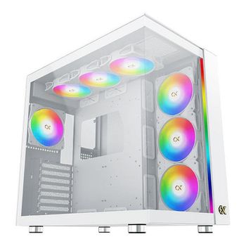Caja Taller Xigmatek EN41914 Aqua Ultra Vidrio Templado ARGB Blanca