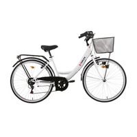 bicicleta de paseo 26 toplife blanca