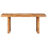 mesa de comedor - mesa de cocina de madera maciza de acacia 180x90x75 cm