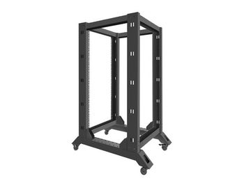 Rack independiente Lanberg OR01-6822-B 22U 600kg 19'' Acero Negro Autoinstalable