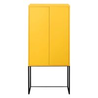 armario aparador 2 puertas mdf amarillo claro