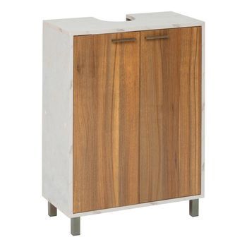 Come Mueble Bajo De 2 Puertas Efecto Madera Y Mármol