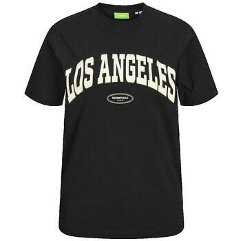 Jack & Jones Camiseta T-shirt coupe régulière col rond noir para hombre