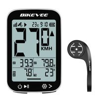 computadora inalambrica para bicicleta gps velocimetro odometro cronometro mph kmh arranqueparadaretroiluminacion automatica carcasa blanca y negra