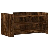 mesa de centro 50x100x50 cm madera - marron
