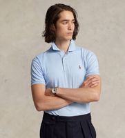 polo ralph lauren para hombre 710713130005 polo custom slim fit azul s casual algodon manga corta