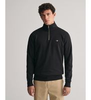 gant para hombre 2008005 sudadera shield con media cremallera negro xl casual algodon