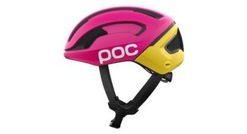Casco de carretera poc omne air mips rosa amarillo