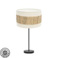 fabrilamp lampara de sobremesa mediana nicaragua 1xe27 negroblanconatural 30d