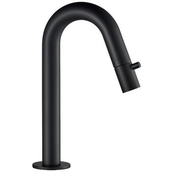 Grifo Lavabo Para Agua Fría Negro, Grifo De Baño, Mezclador Monomando - Lomazoo Vichy