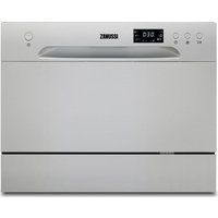zanussi zdm17301sa compact dishwasher - silver silver