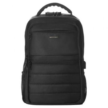 Mochila Vention KRKB0 para portátil 17″ USB impermeable antirrobo negra 20L
