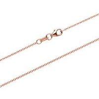 cadena de cadena con ancla en oro rosa 9 quilates