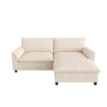 Sofá esquinero modular Cloud, Beige   Aosom España