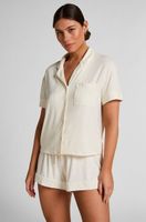 hunkemoller pantalon corto de jersey essential blanco