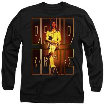 David Bowie Camiseta manga larga Perched para mujer
