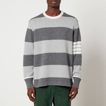 Thom Browne 4 Bar Striped Merino Wool Jumper - 2/M
