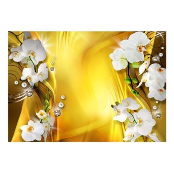 Papel Pintado 3d - Orchid In Gold (200x140 Cm)