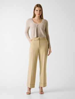 Pantalones Acampanados Con Cinturón