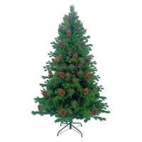 arbol de navidad con pinas otawa 210cm verde 7house