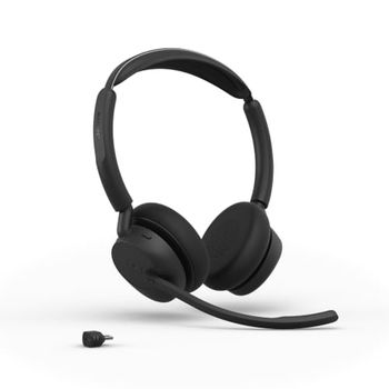 Jabra Evolve3 45 Auriculares Inalámbrico Diadema Oficina/Centro de llamadas USB Tipo C Bluetooth Negro