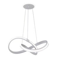 colgante glow blanco 129w 3000-4000-6000k 10920lm cluz ambiente remoto y regintensidad regx58x58cm