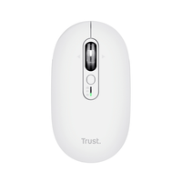 mouse trust wireless seron hypscroll slim 400-2400dpi 6 botones recargable fsc grs blanco