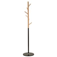 perchero de madera con base de marmol cm o 36x172