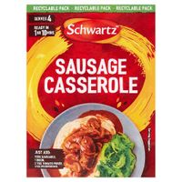 schwartz authentic sausage casserole