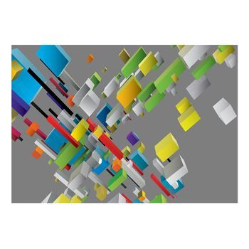 Papel Pintado 3d - Rompecabezas Colorido (400x280 Cm)