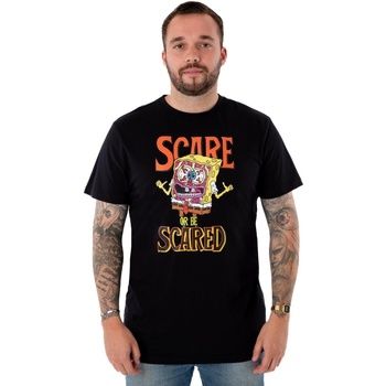 Spongebob Squarepants Camiseta Scare Or Be Scared para hombre