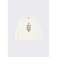 liu jo tops y camisetas t-shirt a mangas largas con estampado para nina